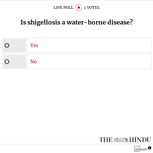 Is shigellosis a water-borne disease?