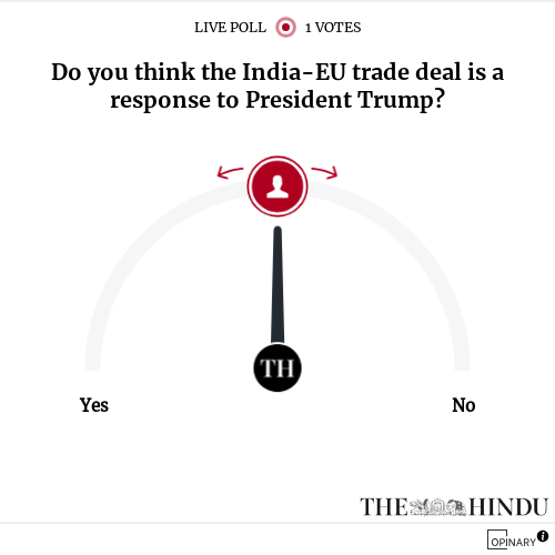 Do you think the India-EU trade deal is a response to President Trump?