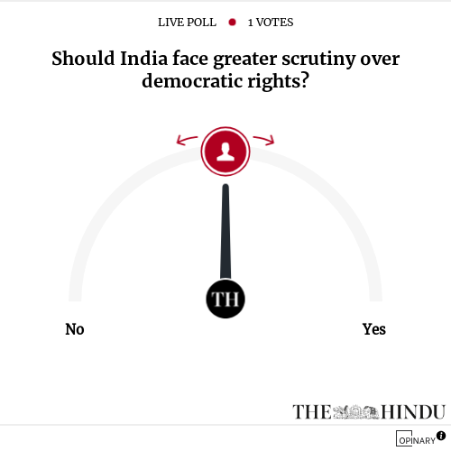 Should India face greater scrutiny over democratic rights?
